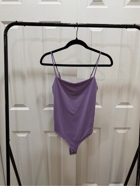 Dynamite Lilac Cowl Neck Bodysuit - Women's Bandeau